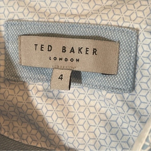 Ted Baker London Derry Modern Slim Fit Polo Shirt in Blue size 4 US L - Picture 2 of 5